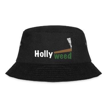 HollyWeed white - Bucket Hat - Schwarz - Vorne - Lela (165cm)