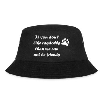 Ragdoll Saying - Bucket Hat - black - Front - Lela (165cm)