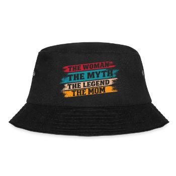 Mum Mom The Woman The Myth The Legend - Bucket Hat - black - Front - Lela (165cm)