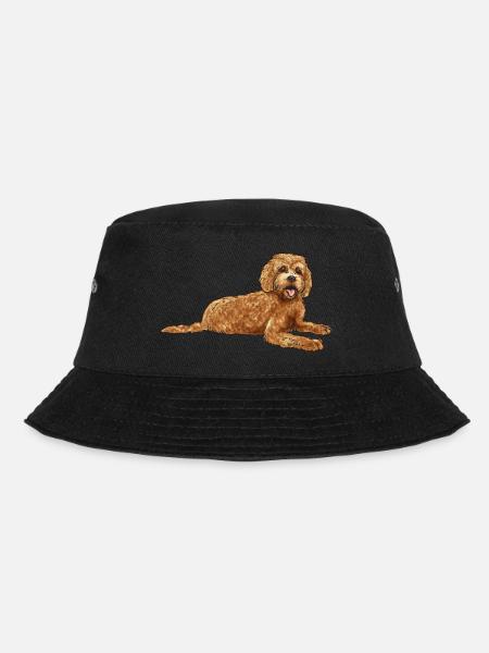 Labradoodle Dog Gift - Bucket Hat - black