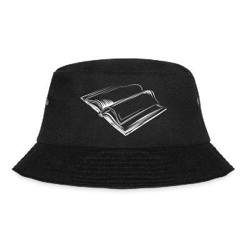 Book, book, Books, Reading, Reader, Illustration, Graphic - Bucket Hat - black - Front - Lela (165cm)