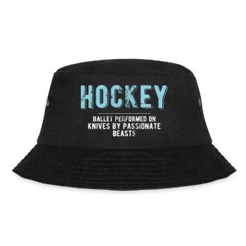 Eishockey - Bucket Hat - Schwarz - Vorne - Lela (165cm)
