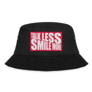 talk less smile more - Bucket Hat - black - Front - Lela (165cm)