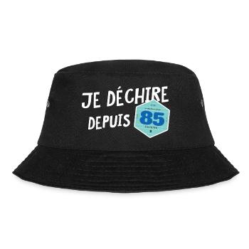 je déchire depuis 85 - Vignette automobile - Bob - noir - Devant - Lela (165cm)