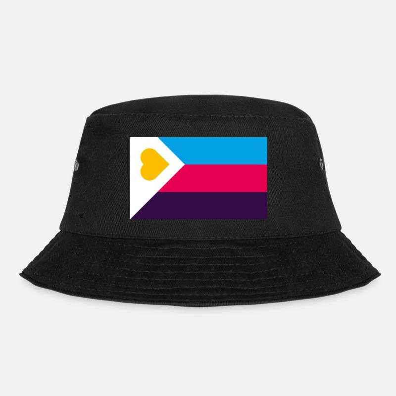 polyamouröse NEW Pride Flagge - Bucket Hat - Schwarz