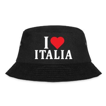 t-shirt I love Italy t-shirt idée cadeau - Bob - noir - Devant - Lela (165cm)