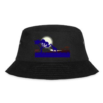 Safari Zoo Animals Wildlife - Bucket Hat - black - Front - Lela (165cm)