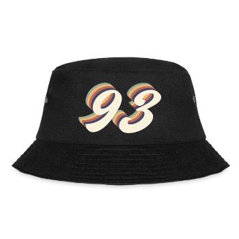 Jahrgang zum 93-jährigen Jubiläum - Bucket Hat - Schwarz - Vorne - Lela (165cm)