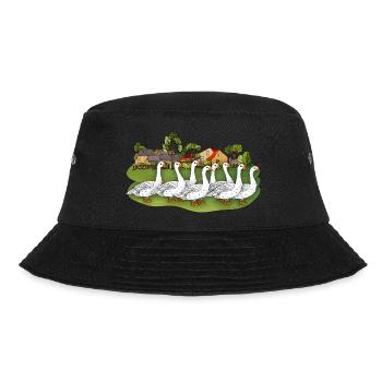 Geese - Bucket Hat - black - Front - Lela (165cm)