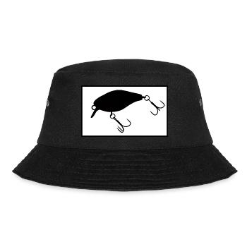 Wobbler Frame - Bucket Hat - Schwarz - Vorne - Lela (165cm)