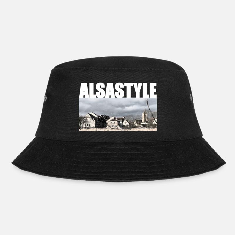 Alsastyle - Bucket Hat - black