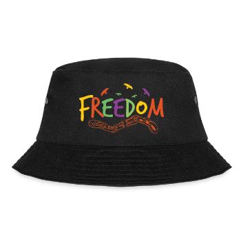 FREEDOM - Bucket Hat - black - Front - Lela (165cm)