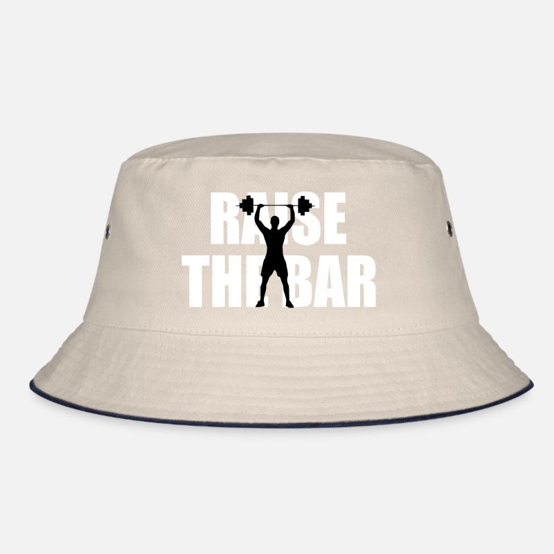 Heben Sie das Bar-Logo an Bucket Hat