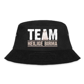 Heilige Birma Katze - Bucket Hat - Schwarz - Vorne - Lela (165cm)