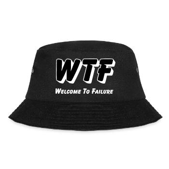 WTF - Welcome to Failure - Bucket Hat - black - Front - Lela (165cm)