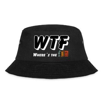 WTF - Where is the Fun - Bucket Hat - black - Front - Lela (165cm)