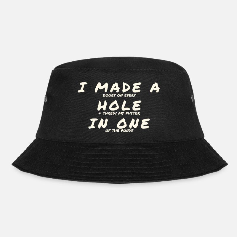 Loch in einem - Bucket Hat - Schwarz
