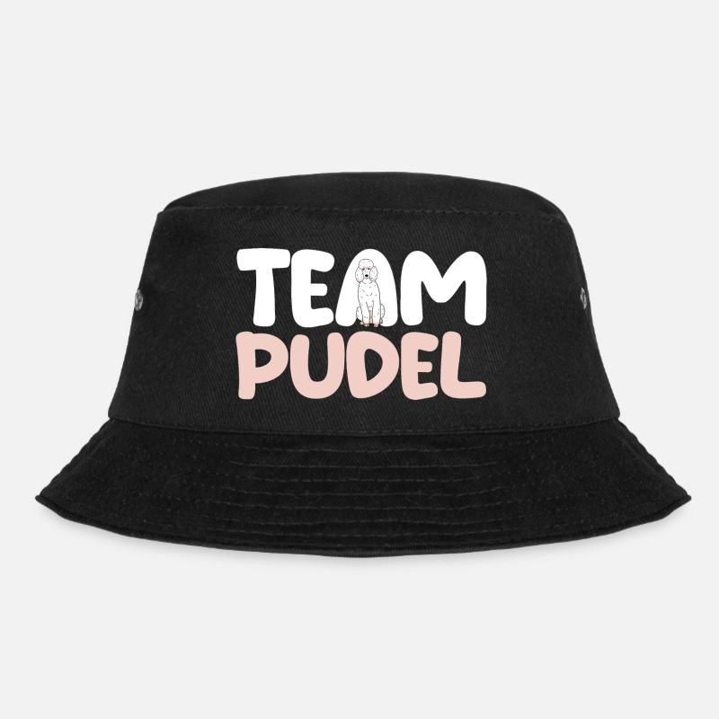 Hund Pudel - Bucket Hat - Schwarz