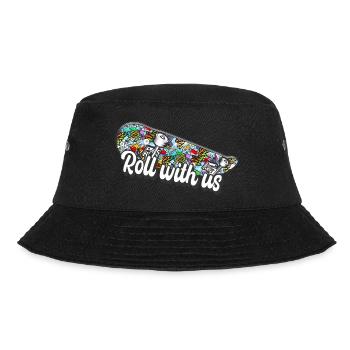 Skateboard skate hip hop - Bucket Hat - black - Front - Lela (165cm)