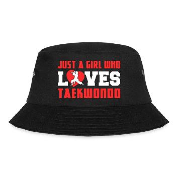 TKD Korean Martial Arts Tae Kwon - Bucket Hat - Schwarz - Vorne - Lela (165cm)