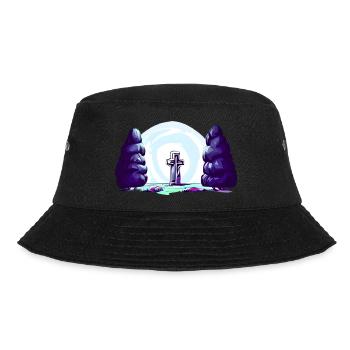 Cross between trees - Bucket Hat - black - Front - Lela (165cm)
