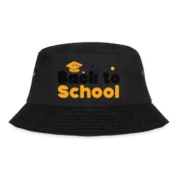 Back to School, Schulbeginn Sommerferien Ende, Fun - Bucket Hat - Schwarz - Vorne - Lela (165cm)