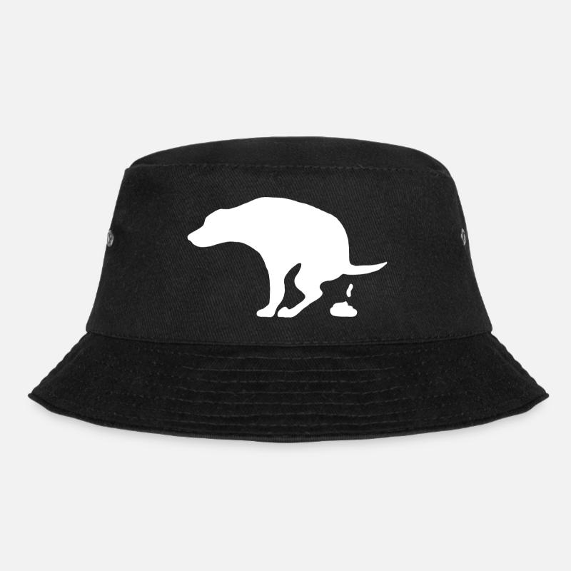 Hund der sein Geschäft macht - Bucket Hat - Schwarz