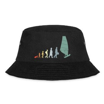 Vintage Windsurfer Evolution - Bucket Hat - black - Front - Lela (165cm)
