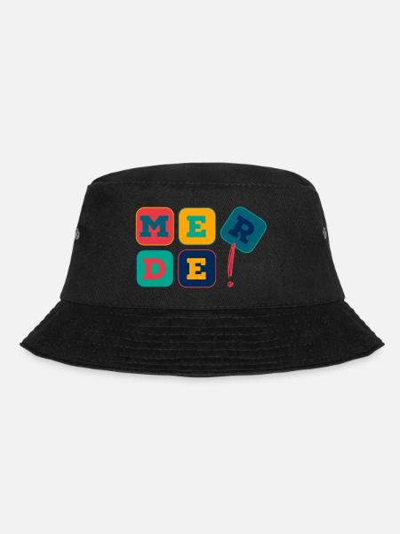 Merde! - Nicht mit mir! - Bucket Hat - Schwarz