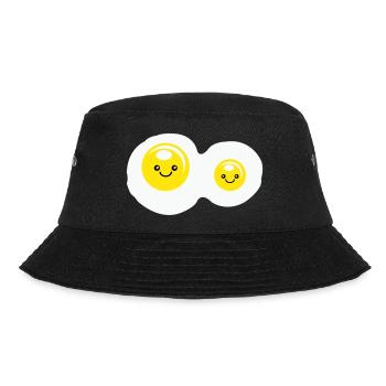 spiegeleier - Bucket Hat - Schwarz - Vorne - Lela (165cm)
