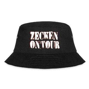 Zecken on Tour - Bucket Hat - Schwarz - Vorne - Lela (165cm)