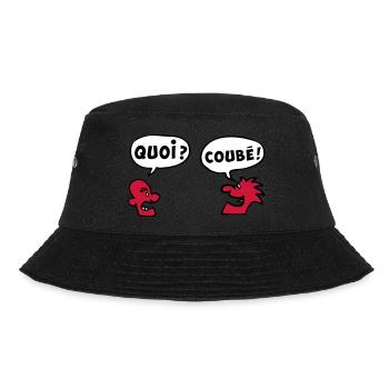 QUOI COUBEH quoicoubeh citation drôle - Bob - noir - Devant - Lela (165cm)