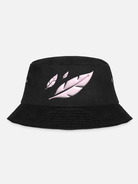 PINK FEATHERS FALLING - Bucket Hat - Schwarz