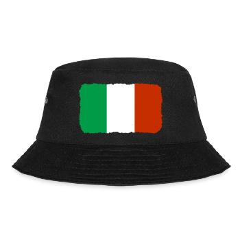 Drapeau de l’Italie Vintage Drapeau italien Look vieilli - Bob - noir - Devant - Lela (165cm)