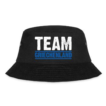 Griechen Grieche Griechenland - Bucket Hat - Schwarz - Vorne - Lela (165cm)
