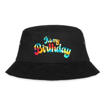 Celebrate Birthday Woman Tie Dye - Bucket Hat - black - Front - Lela (165cm)