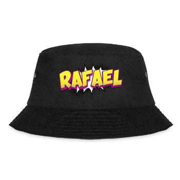 Rafael Benutzerdefinierter Name Comic-Buch-Stil Pop-Art, - Bucket Hat - Schwarz - Vorne - Lela (165cm)