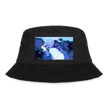 Im Frieden sein - Bucket Hat - Schwarz - Vorne - Lela (165cm)