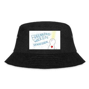 Erkenntniswolken genießen. - Bucket Hat - Schwarz - Vorne - Lela (165cm)