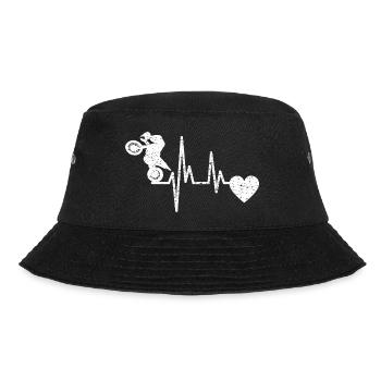 Motorcycle Motorcross Motorcyclist Motorbike Fan - Bucket Hat - black - Front - Lela (165cm)