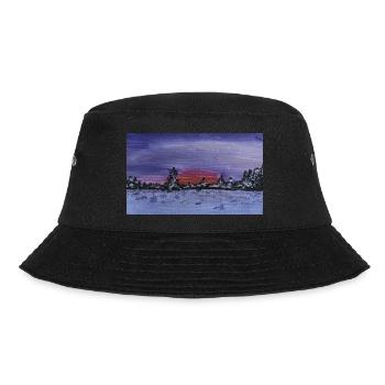 Lila Winter - Bucket Hat - Schwarz - Vorne - Lela (165cm)