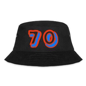 70. 70 YEARS. 70TH ANNIVERSARY. 70TH ANNIVERSARY. - Bucket Hat - black - Front - Lela (165cm)