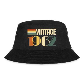 Jahrgang 1959 - 1959 Jubiläumsgeschenk - Bucket Hat - Schwarz - Vorne - Lela (165cm)