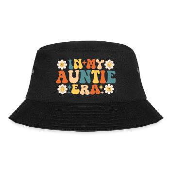 Retro-Groovy in der Ära meiner Tante Tante - Bucket Hat - Schwarz - Vorne - Lela (165cm)