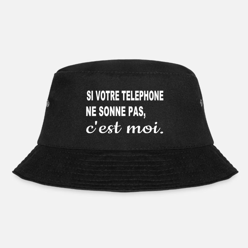 Wenn dein Telefon nicht klingelt, bin ich es. - Bucket Hat - Schwarz