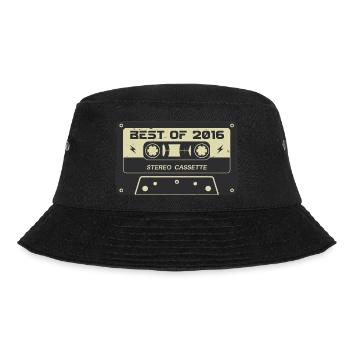 Retro cassette 2016 vintage 2016 birthday 2016 - Bucket Hat - black - Front - Lela (165cm)