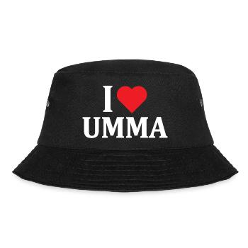 t-shirt I love Umma idée cadeau t-shirt - Bob - noir - Devant - Lela (165cm)