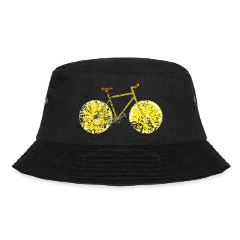 Bicycle Fruit Fruit Retro Vintage Grunge - Bucket Hat - black - Front - Lela (165cm)