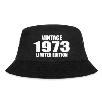 Vintage 1973 Geburtstag 1973 - Retro 1973 - Bucket Hat - Schwarz - Vorne - Lela (165cm)