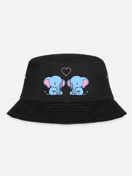 elephant love - Bucket Hat - Schwarz